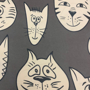 портьерные ткани котики